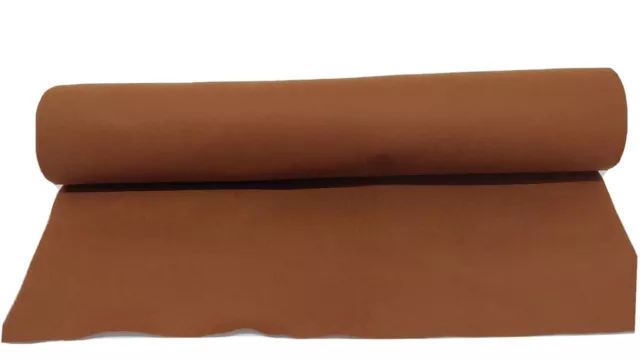 Bastelfilz als Meterware, 1 mm dick, 45 cm breit, Viskose, 5 m lang, braun
