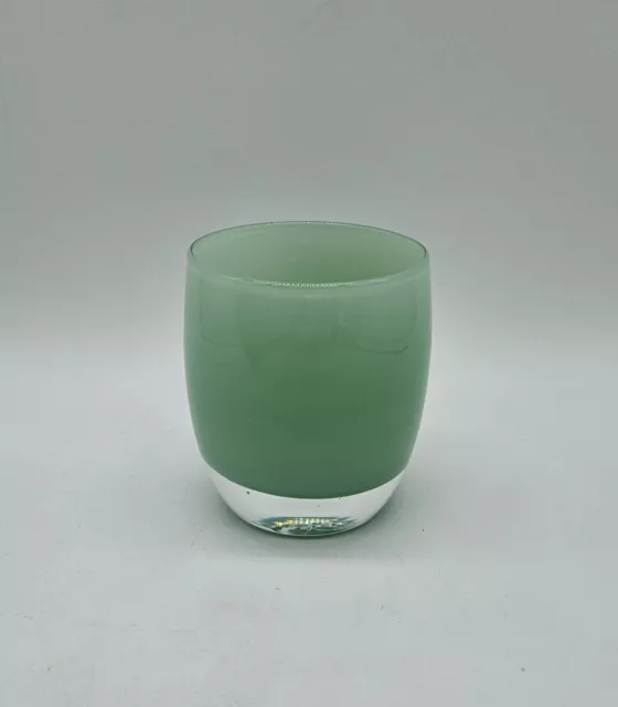 Glassybaby Glass Candle Votive Light Pale Green