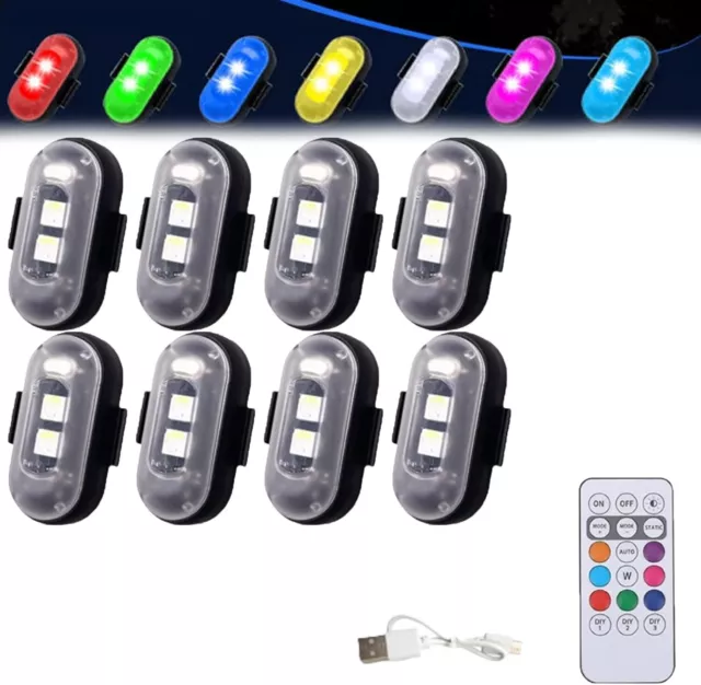 Aazon.co: 8PCS Wireless LED Strobe Lights With Reote Control,8