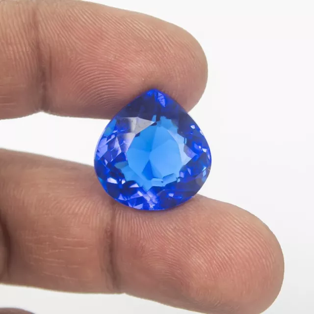 14.0  Ct Certified Natural Translucent Pear Blue Topaz Loose Gemstones V-571