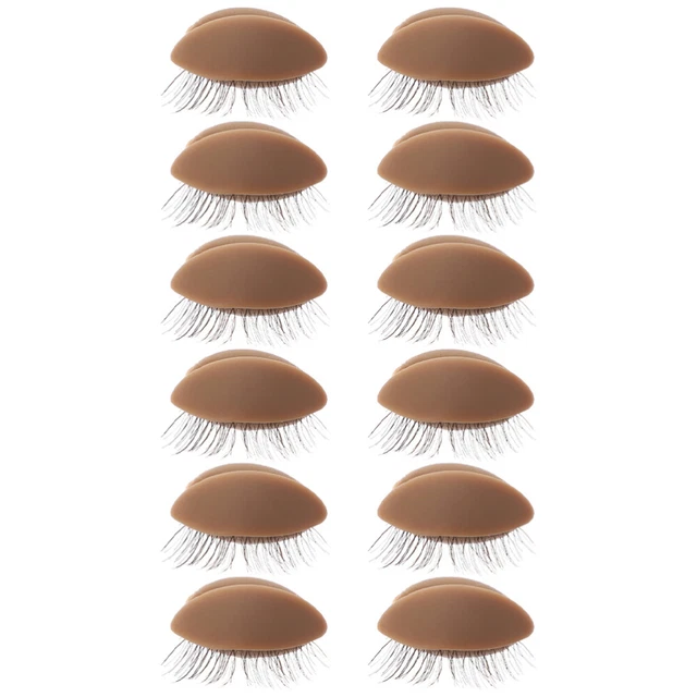 6 Pairs Make-up-Ersatz-Augenlider Abnehmbare Werkzeug Trainingsgerät