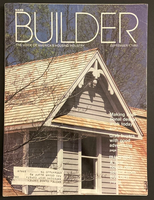 Traditional Magazine VINTAGE 1980 BUILDER NAHB Magazine Different Styles Traditional Homes ...