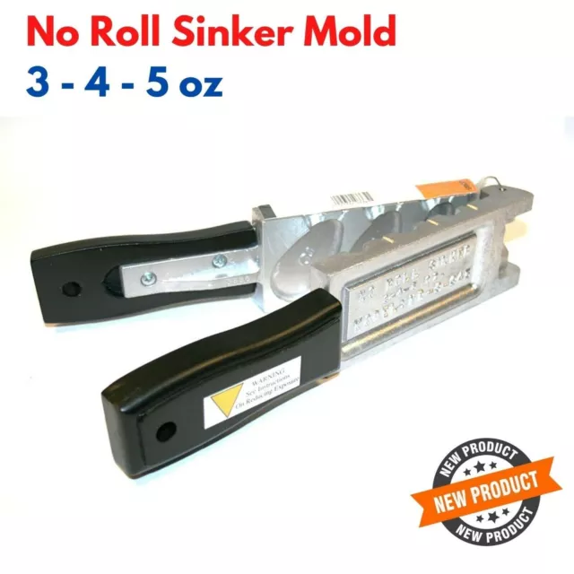 NO ROLL BANK Sinker Mold for Fishing Weight Deep Water 3 4 5 oz