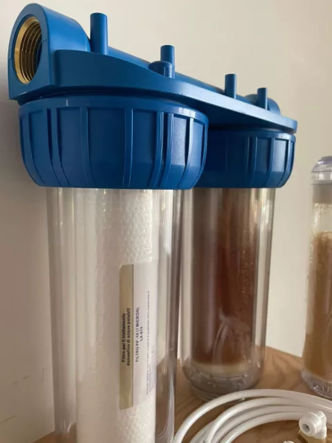 Envase Filtro Limpiador Agua Resinas Ducha de Mano Antical Y Impurezas' De 3/4 3