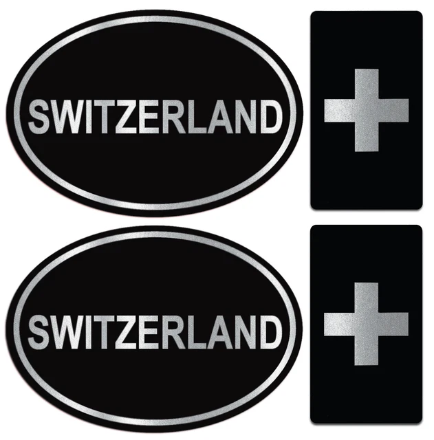 Lot De 2 Emblèmes Drapeau France Autocollants Longs - Décoration Voiture Camion Noir