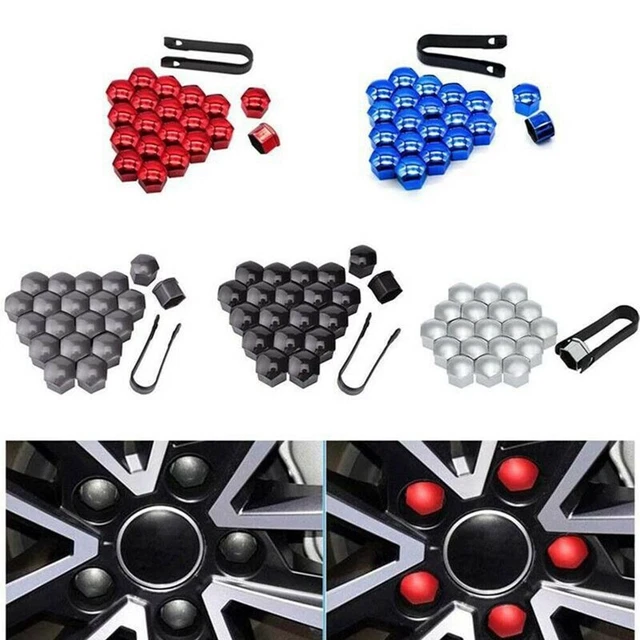 20 Copridadi Ruota 17mm Con Strumento Di Rimozione - Tappi A Vite Auto, Nero