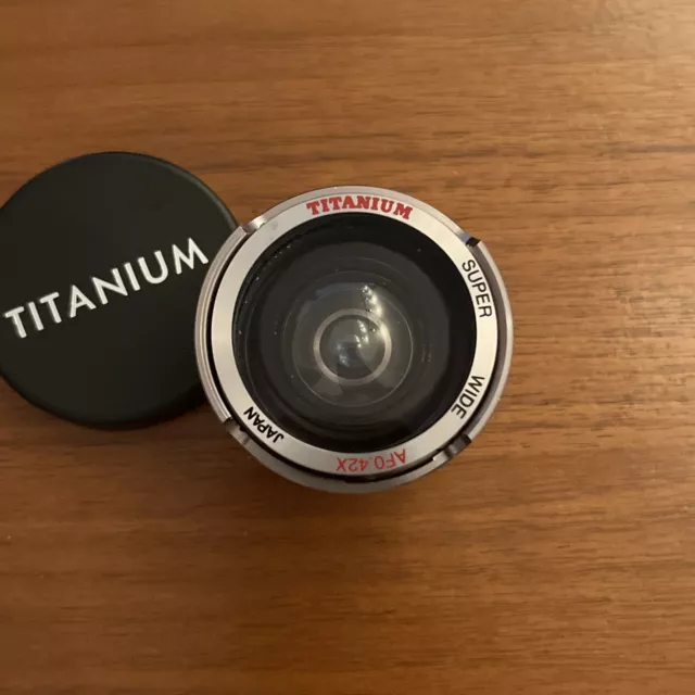 Titanium Crystal Optics Super Wide Macro Lens 0.42X AF Made in Japan