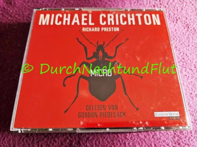 Cd Hörbuch Krimi Thriller | Michael Crichton | Micro | Gordon Piedesack