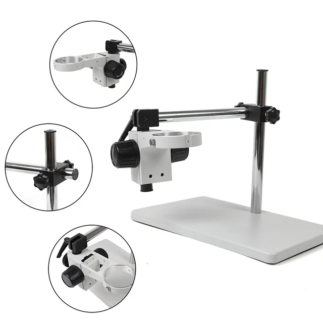 LAB MICROSCOPE BOOM Stand w/ Stereo Arm MultiAxis Rotation Focusing