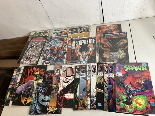 IMAGE COMICS Lot SPAWN 1-4 9-12 MAXX PITT BLOODSTRIKE BRIDAGE SUPREME WILDSTAR