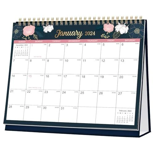 DESK CALENDAR 2025 Flip 2025 Desktop Calendar with Paper, Jan 2025