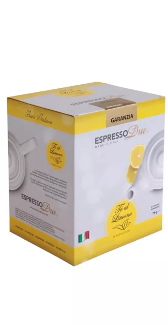 75g Zitronentee Ceylon Tee 25 Kapseln Pack für Espresso Due NEU MHD 30/12/2024