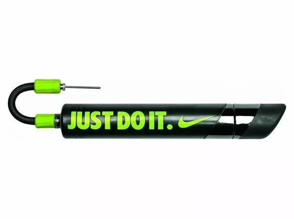 Nike new double action dual action hand pump -black & Yellow football rugby ball