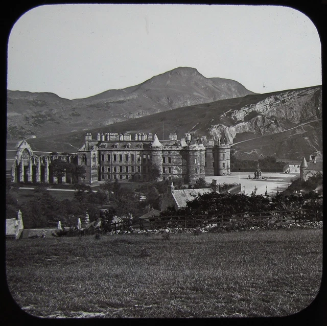 Glass Magic Lantern Slide HOLYROOD PALACE C1890 HISTORIC VICTORIAN PHOTO
