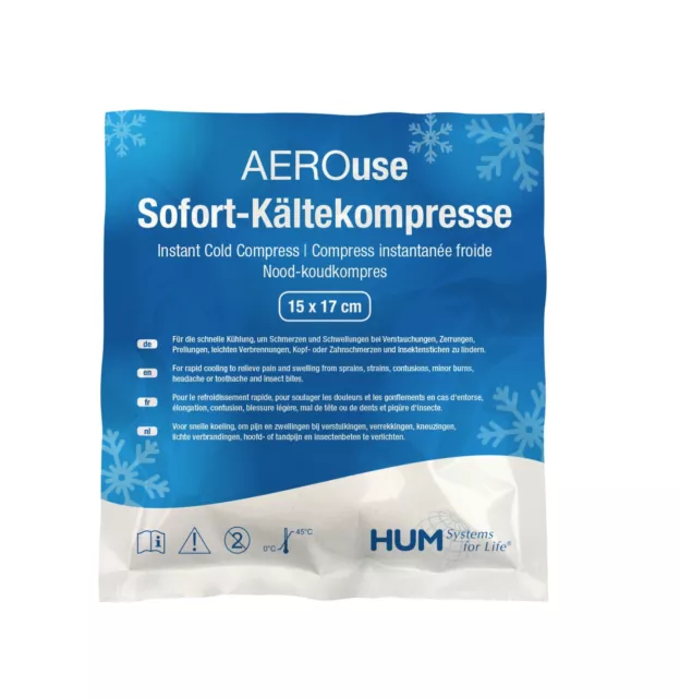 AeroUse Sofort-Kältekompresse Coldpack Kühlpack Kühlkompresse einmal