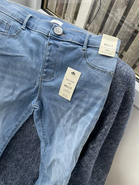 River Island Ragazze Molly Jeans Età 10 Anni Nuovi Etichettati