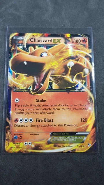 Charizard EX Half Art XY Flashfire 11/106 (NM) Near Mint Pokemon