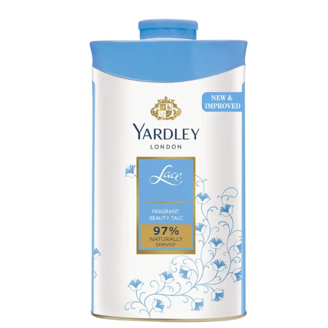 Yardley London Lace Perfumed Talc for Women, 250g powder