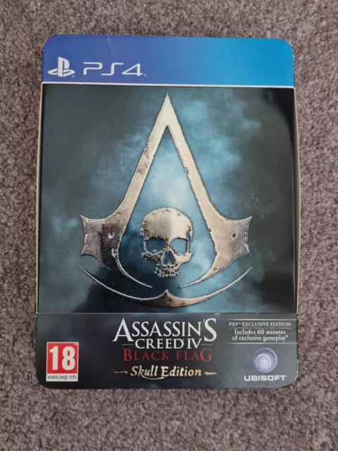 Assassin's Creed IV: Black Flag Skull Edition for PS4 - NO GAME, PLEASE READ