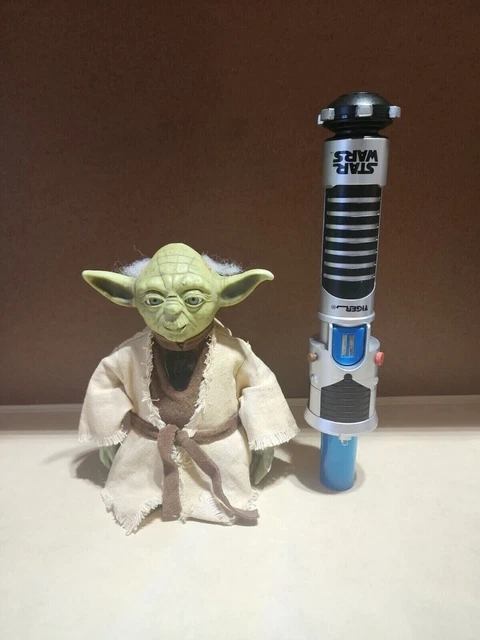 Star Wars YODA & VADER Electronic Talking Figurine Statue Gemmy Lucas Films  2006