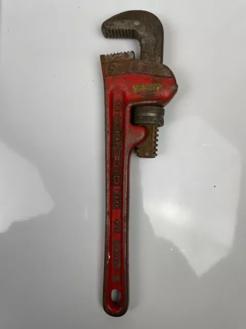 RIDGID 10 in. Straight Pipe Wrench for Heavy-Duty Plumbing