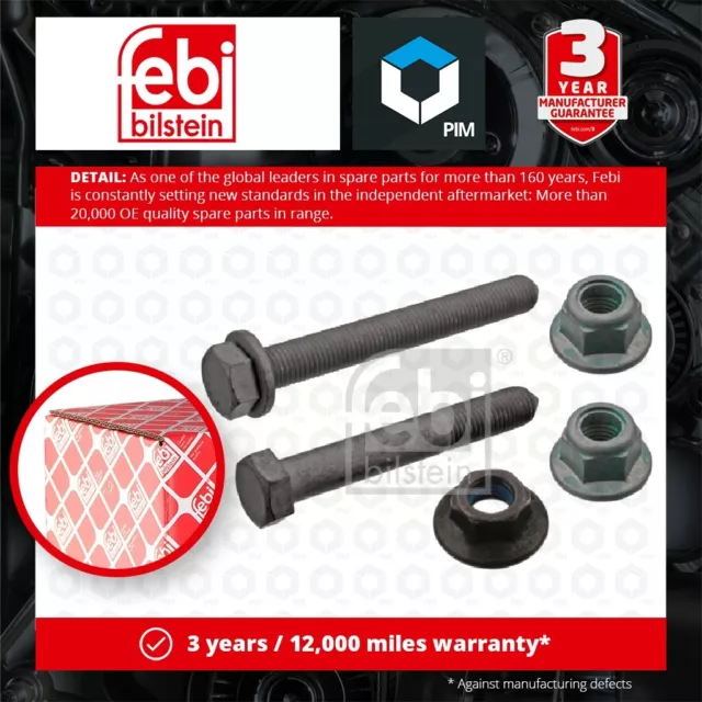 Control Arm Bolt fits AUDI A4 B5, B6 94 to 01 Febi Genuine Quality Guaranteed