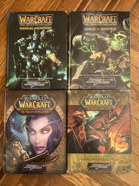 World of Warcraft Roleplaying Game Sword and Sorcery Lot Of 4 RPG Guides *READ*