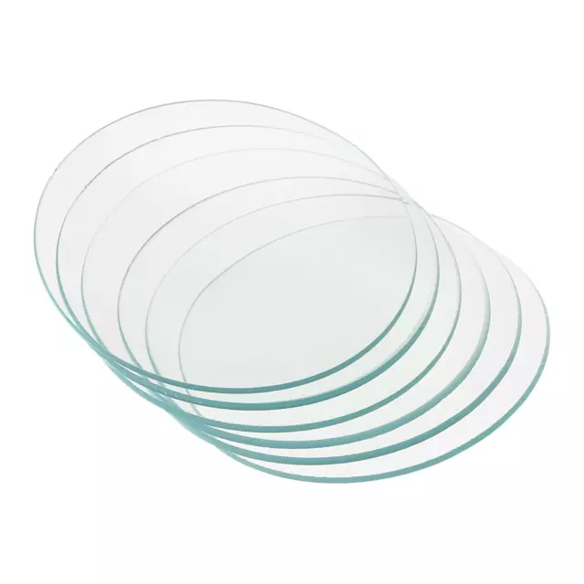 80mm Dia Montre Verre, 12 Paquets Bécher Couverture Lisse Bords Chanfreiné Arc