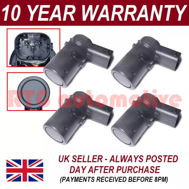 4X For Bmw 3 5 6 7 Series X3 X5 X6 Z4 Pdc Parking Reverse Sensor 3 Pin 4Ps0101S