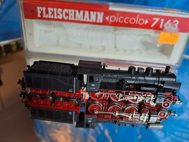 Fleischmann 7163 Dampflok  BR 38 3884 DB  guter  gesamtzustand Spur N (565)