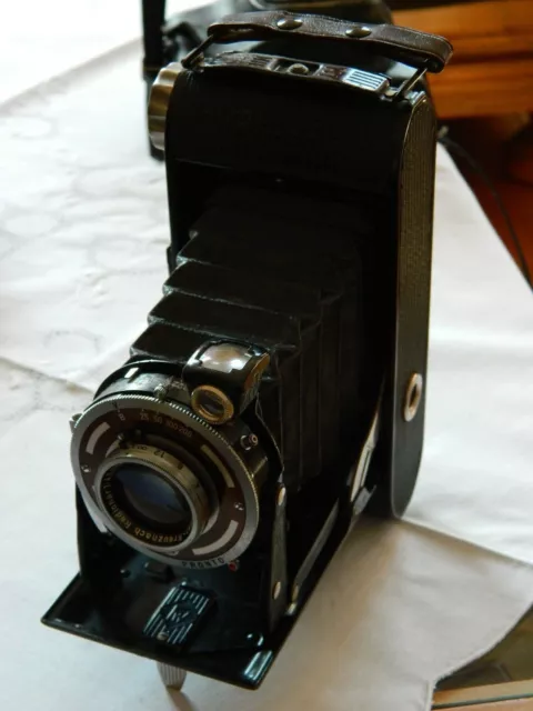 Nachlass-schöne seltene Antike Kamera-Franka-Bonafix-in Leder Tasche-Rar
