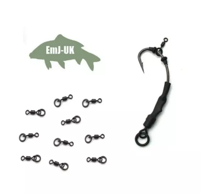 Micro Hook Swivels Size 22 with Flexi Ring Carp Fishing Tackle Ronnie Rig Mini