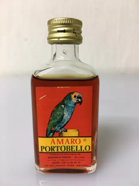 Raro Mignon Miniature Sassano & Pagani Amaro Portobello 30cc 30% Vol