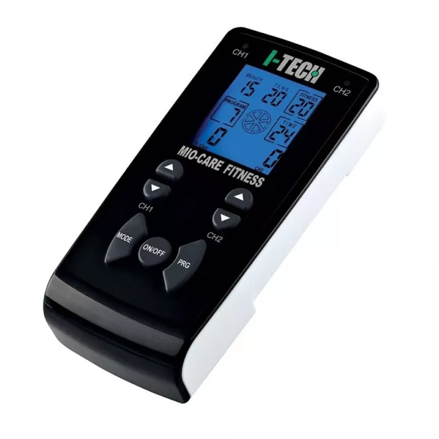 I-TECH Elettrostimolatore 2 canali MIO-CARE FITNESS 55 programmi TENS/EMS 10003
