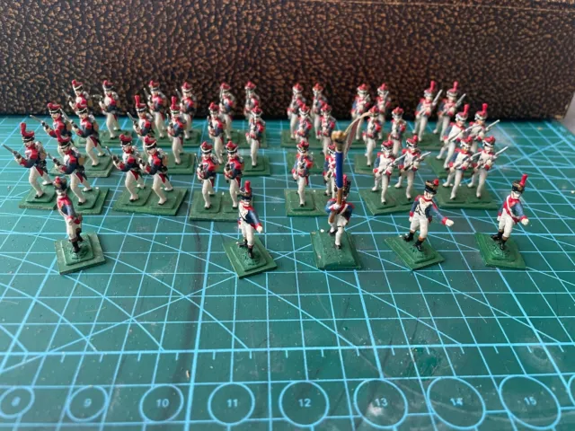 25mm Painted Metal  Napoleonic wars French 51st Line  Infantry x41