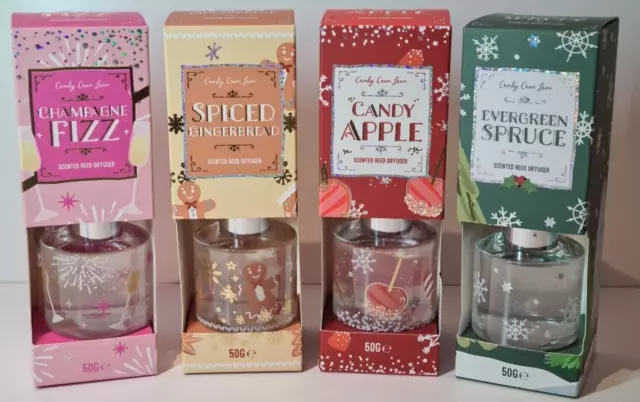 Candy Cane Lane Scented Reed Diffuser Various Fragrances Christmas Festive Oils