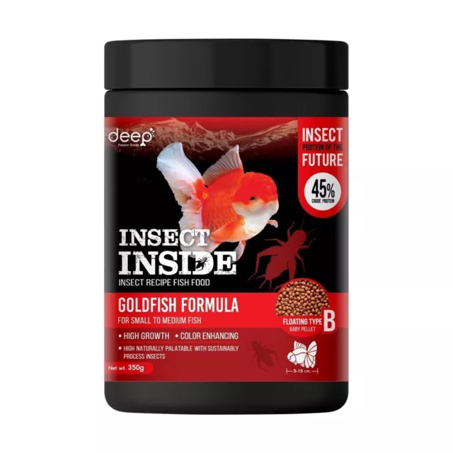 Receta de proteína de insectos profundos pellet flotante alimento para peces 350 g alto crecimiento