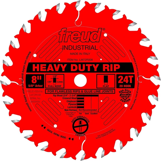 Freud LM72R008 8" Heavy-Duty Rip Blade, Multi, One Size
