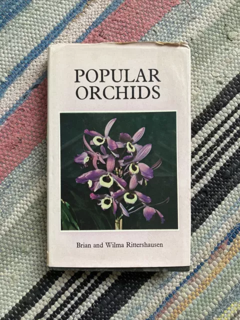 First American Edition Popular Orchids 1971 Book Brian Wilma Rittershausen