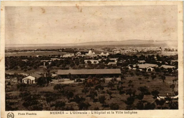 CPA AK MAROC MEKNES - The Olive House - The Hospital and the Indigenous City (280833)
