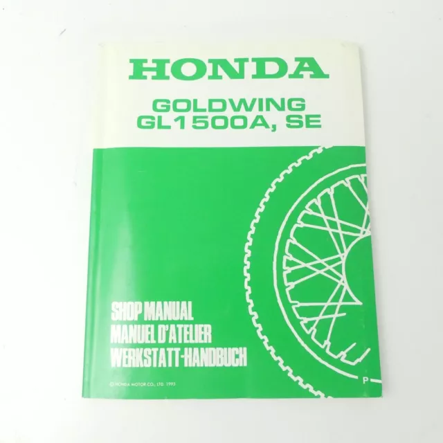 orig Honda GL 1500 SE Goldwing Nachtrag P Reparaturanleitung Werkstatthandbuch