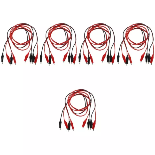 10 pcs Alligator Clip With Wire Alligator Clip To Alligator Clip Jumper Wire