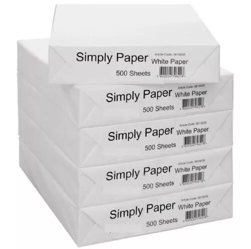 A4 Papier Blanc Imprimante Copieur 1 2 3 4 5 Rames De 500 Feuilles Photocopie