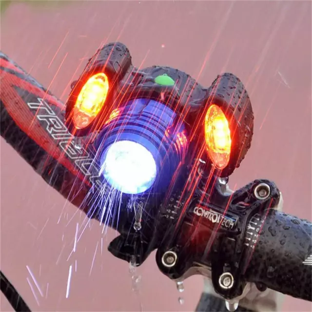 Torcia Fanale Faro Luce Rossa Anteriore Per Bici Bicicletta Ricaricabile Led Mtb