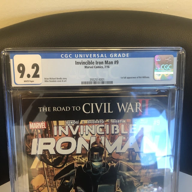 Invincible Iron Man #9 CGC 9.2 - 1st Riri Williams (Ironheart) - 🔥🔥🔥❤️ 2