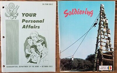 Lot 2 Booklet US Army 1970s TRADOC Pamphlet 600-1 608-2 Soldiering Personal RARE