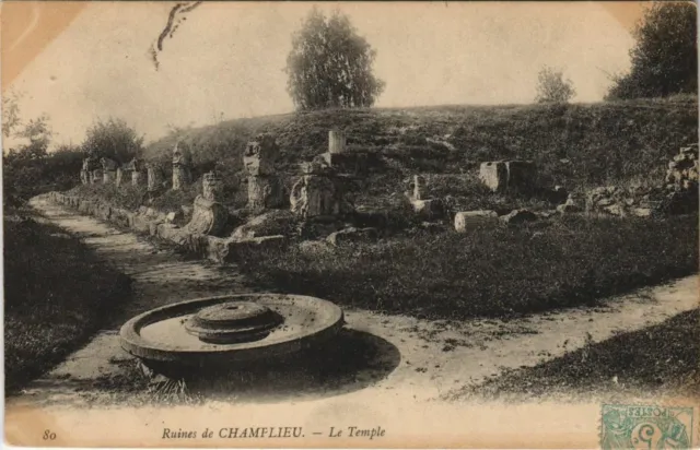 CPA AK Ruins of Champlieu Le Temple FRANCE (1174582)