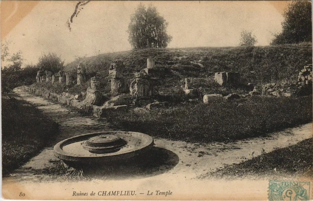 CPA AK Ruins of Champlieu Le Temple FRANCE (1174582)