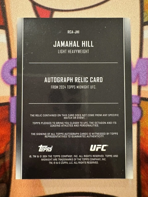 Carte Trading Card UFC 2024 Topps Chrome - Jamahal Hill - Non Gradée