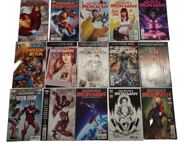 Invincible Iron Man Lot Of 15, #7 - Key 1st Appearance Riri Williams #9 1st, NM